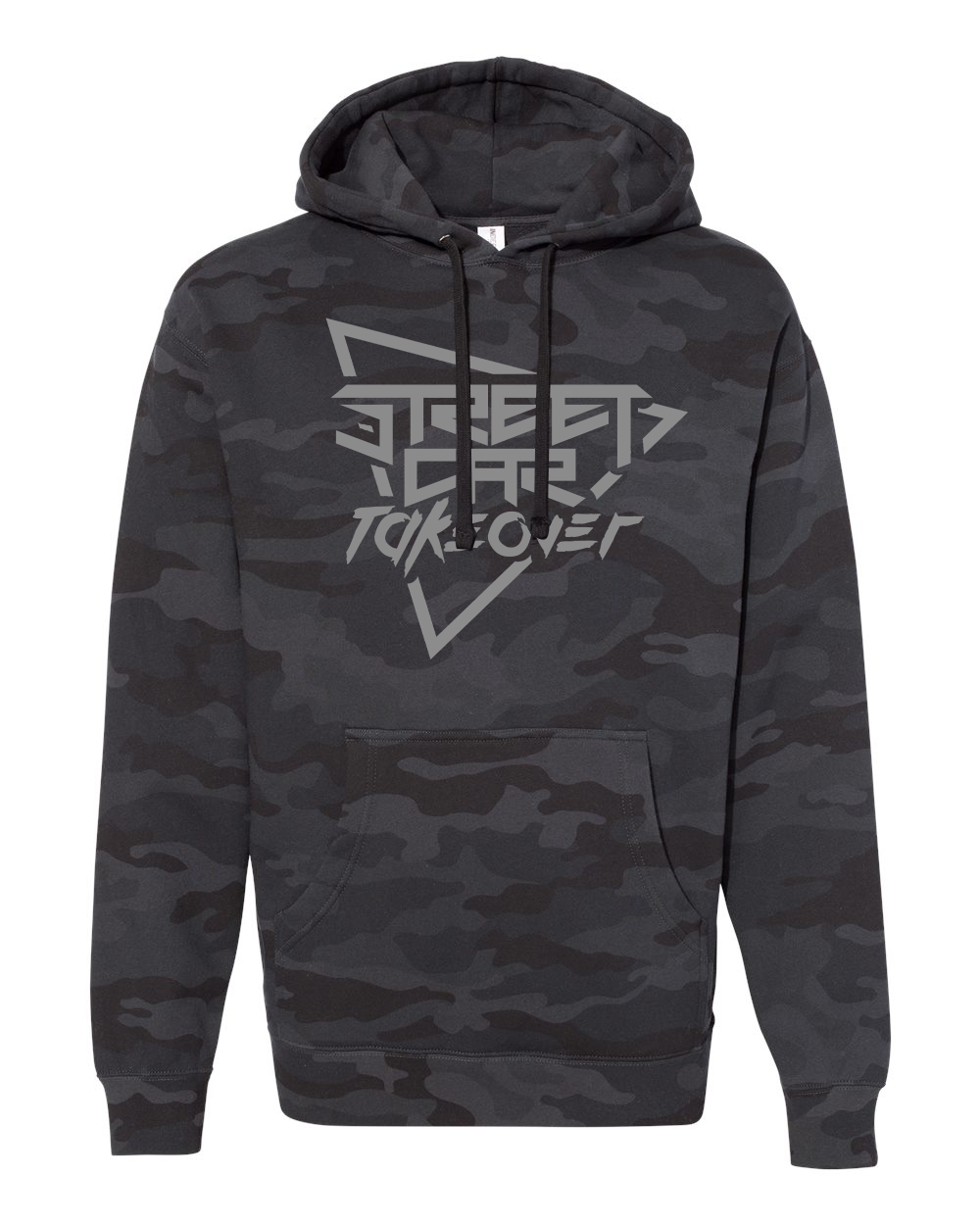 SCT Black Camo Hoodie - Grey Logo